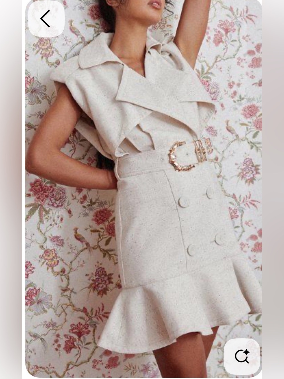 ACLER Beige Hanbury Belted Cotton-blend Belted Mini Trench Dress Size 4 NWT